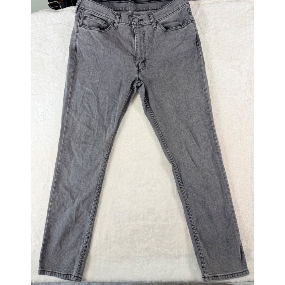 Levi's 511 Gray Slim Fit Jeans W36 L32 Stretch Denim Men - Picture 7 of 8